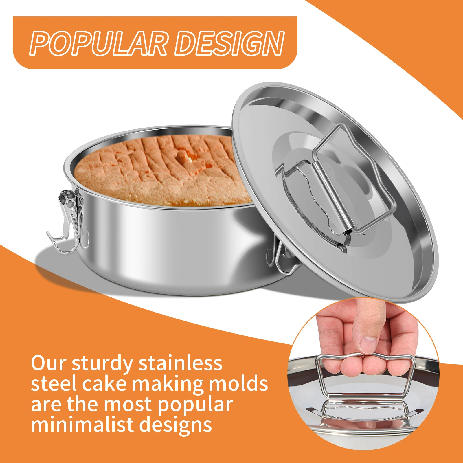 Stainless Steel Flan Pan With Lid 1.5qt Flan Maker With Handle Multifunctional Flan Mold With Steam Rack And Cake Spatula