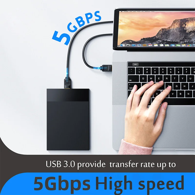 USB 3.0 Verlängerungskabel für Smart TV PS4 Xbox One SSD USB zu USB Kabel Verlängerung Datenkabel Mini USB 3.0 Verlängerungskabel – Detail 7