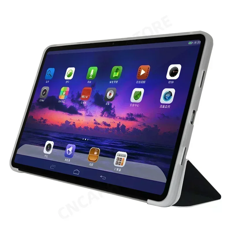 Tri-Folding Stand Cover For Teclast T60 Case 12" Tablet PC Folio PU Leather Funda with TPU Back Shell Smart Auto Sleep/Wake-up