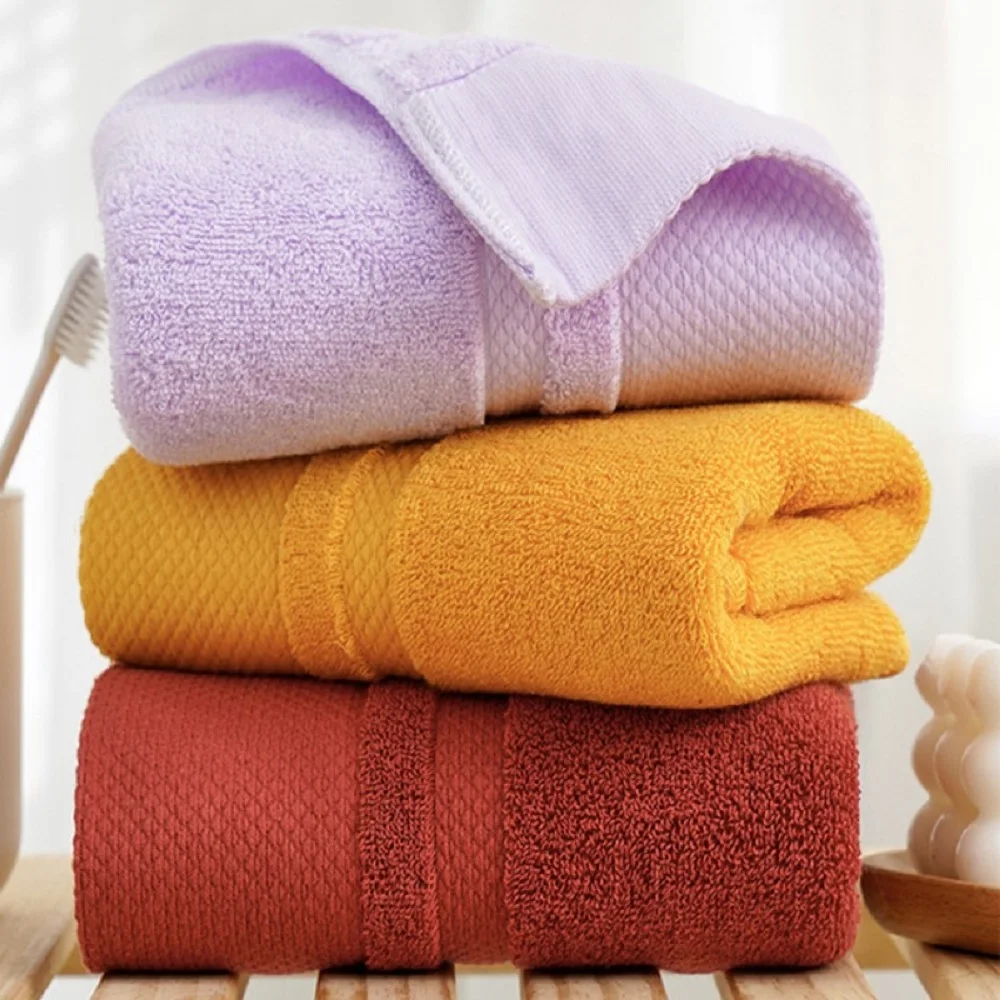 3PCS Lilac Cotton Towels Set 35x75cm Luxury Mixed Color Shower Hand Face Towel Cover Set for Adults Kids Personalized Gift 수건 세트