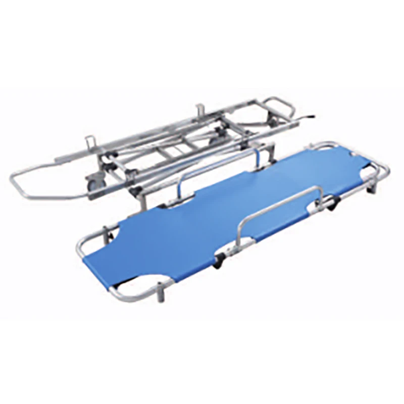 Medical YFTC-J6A Nuclear Magnetic Resonance Non-magnetic Hospital Trolley Aluminum Stretcher