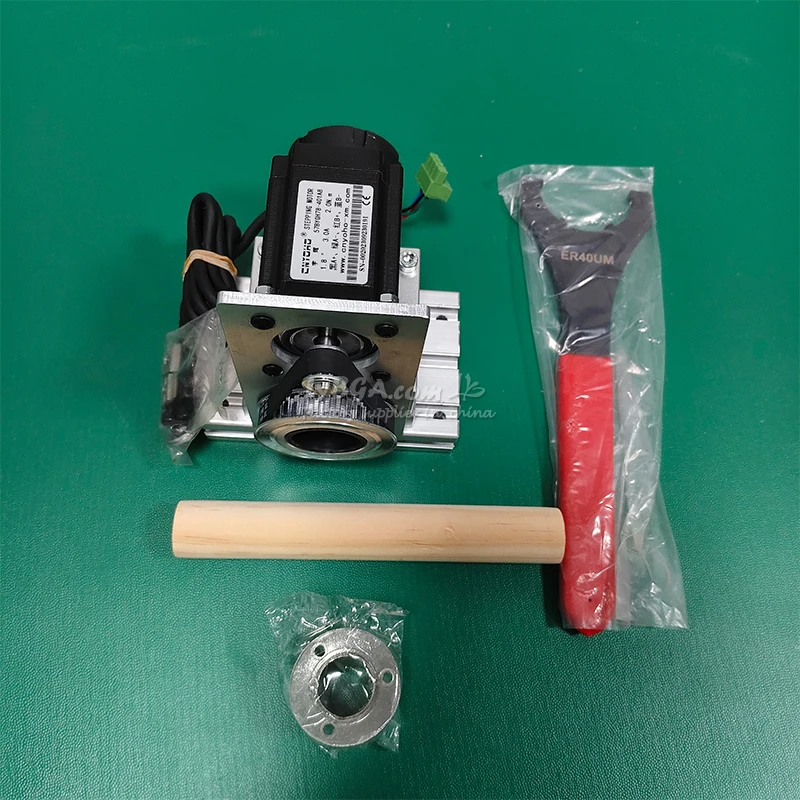Center Height 64mm Rotary Axis A axis with Chuck for Diy CNC Router Wood Milling Machine