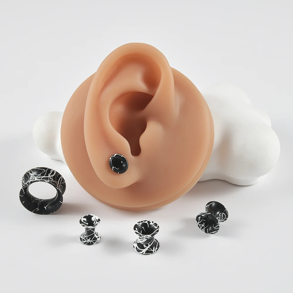 Silicone Flexible Double Flared Ear Tunnel Plugs