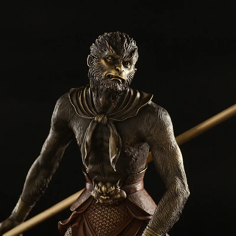 Qitian Dasheng Brass Figurine Dark Myth Wukong Collection Home Office Decoration Ornament
