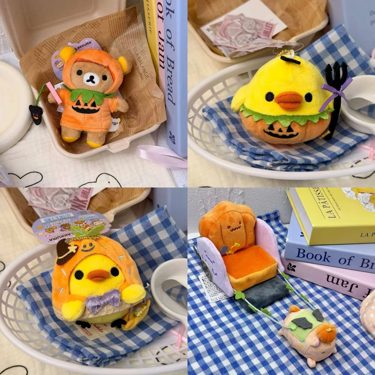 

Halloween Limited Rilakkuma Ghost Face Penguin Plush Toy Ornaments Funny Pumpkin Kiiroito Doll Christmas Tree Holiday Decoration