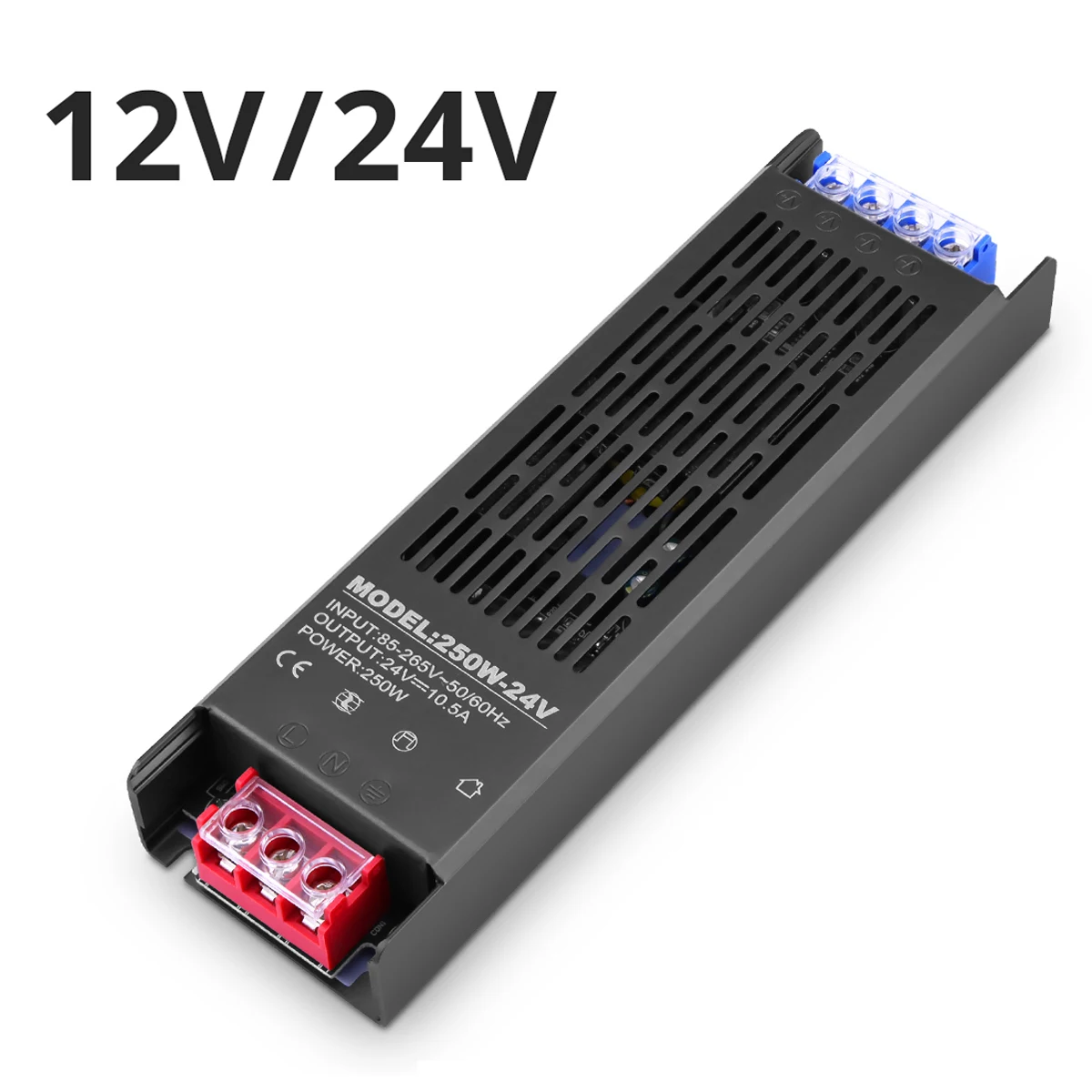 24V 12V DC Power Supply 60W 150W 250W Super Thin Power Adapter Home Transformer for LED Strip/ Spotlight/ Ceiling Lamp