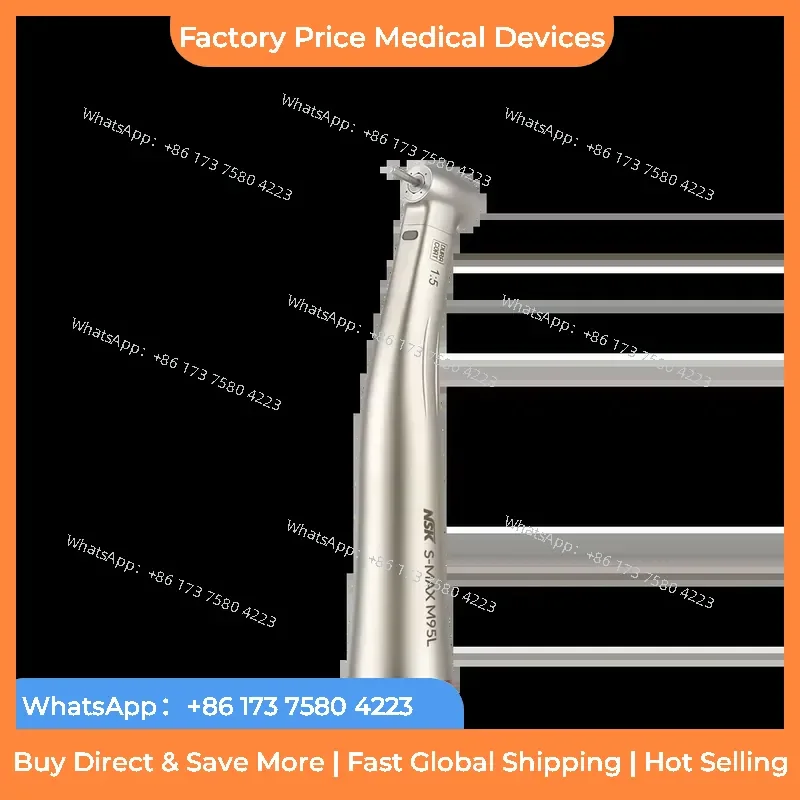 2026 For Contra Angle Handpiece Ti-Max M95L Push Button 1:5 Increasing Inner Water Quattro Spray Red Ring fastshipping