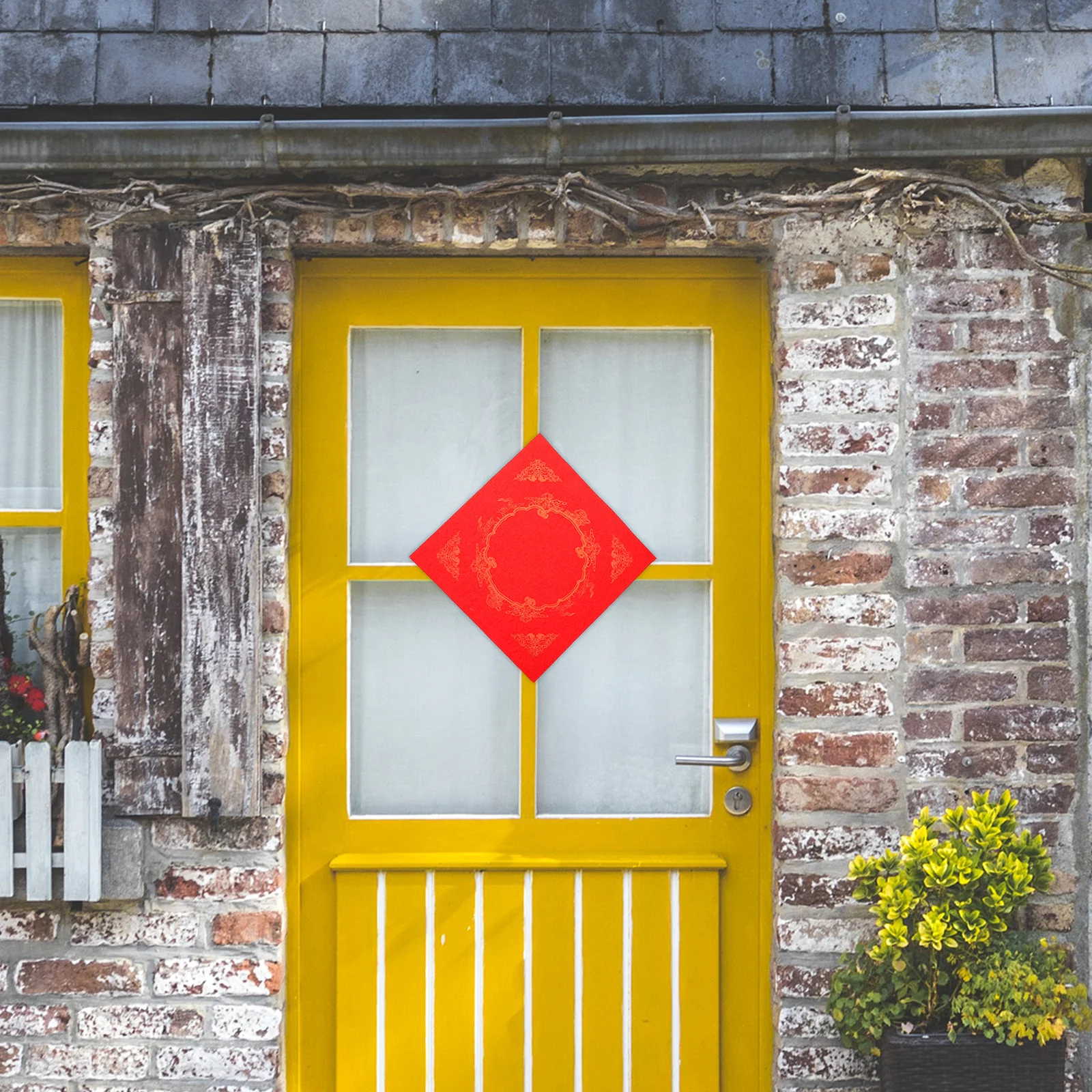 

Red Xuan Paper Blank Fu Character Sheets Chinese Calligraphy Spring Festival Couplets Wedding Decorations Office Paper