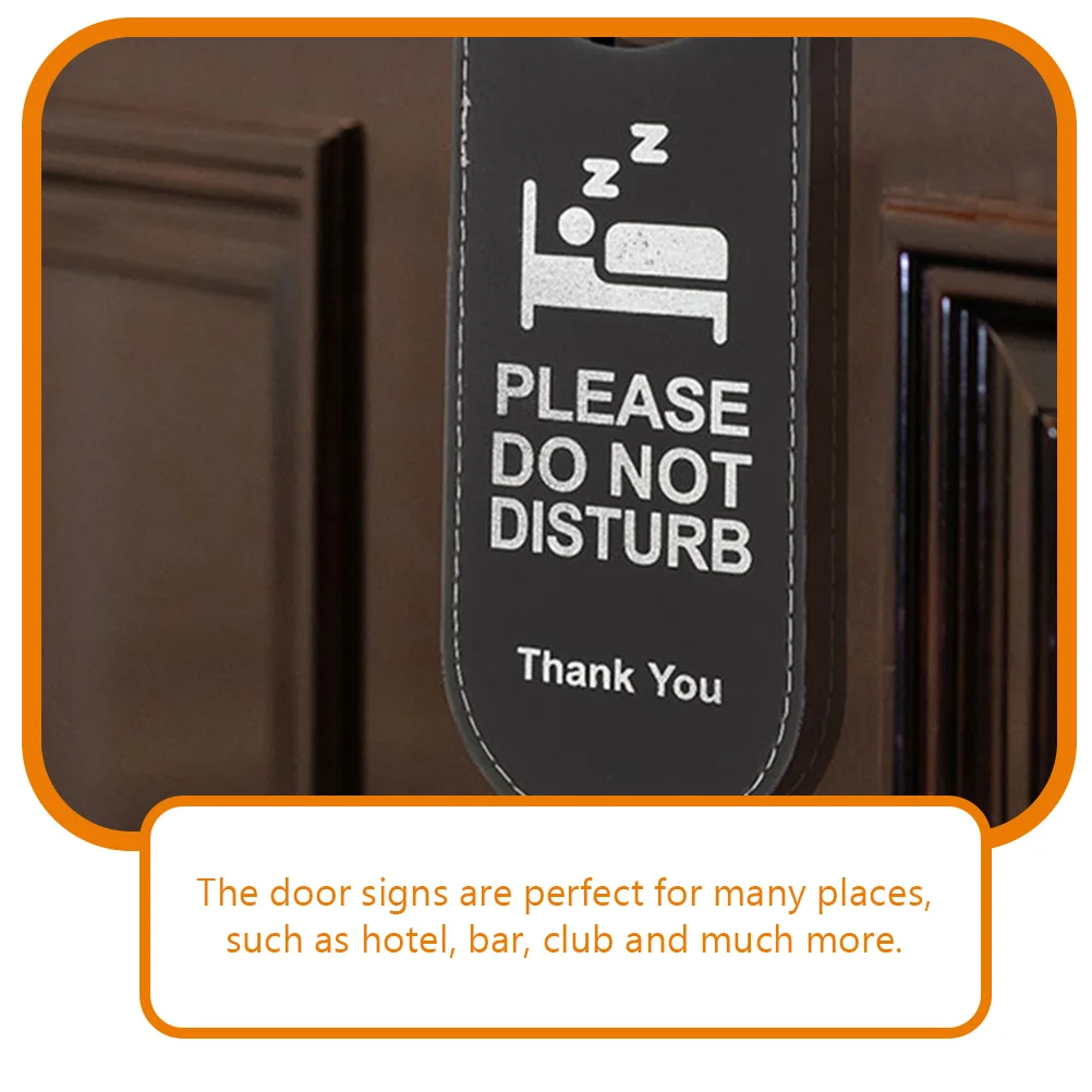 

3pcs Door Hanger Signs High Quality Material Not Disturb Reversible Hotel Bar Club Office Door Sign Hanging Ornament Warning