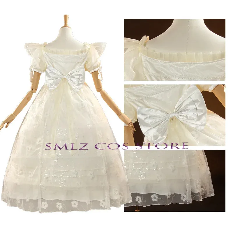 

CyEurydice Little Girl Cosplay Game Identity V Costume Girl Memory Alice Dress Headgear Wig Set Halloween Party Outfit Women