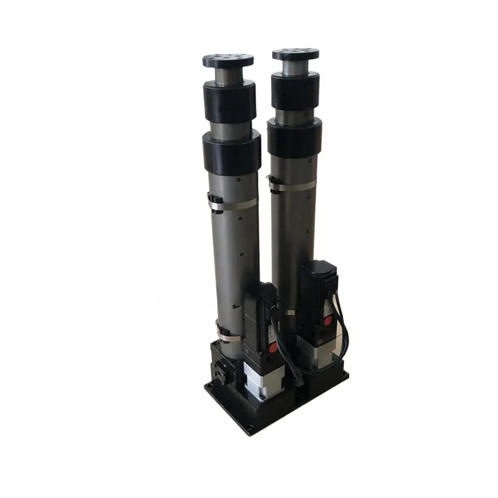 Multi-stage multi-section telescopic electric cylinder with a stroke of more than 1 meter, electric cylinder