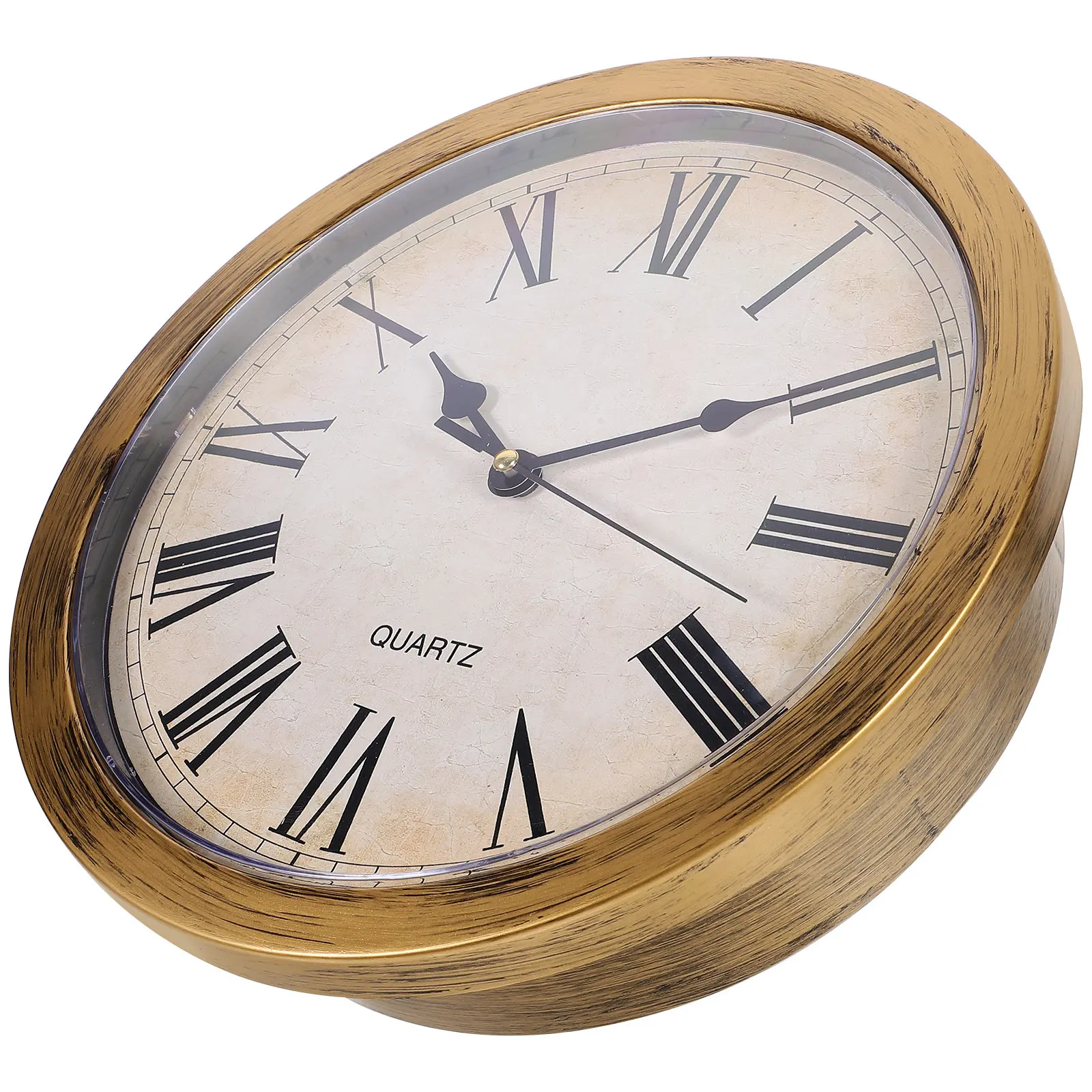 

Настенные часы с секретным отсеком для хранения, ретро-часы в винтажном стиле для хранения денег, кредитных карт, украшений, домашний декор, золотистые