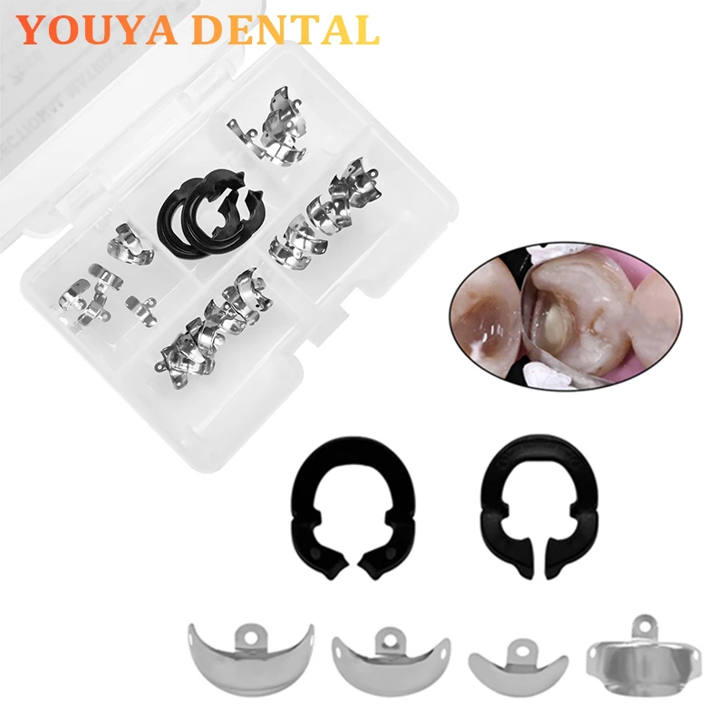 

Dental Matrix Bands NITI Metal Matrices Clamp Ring Dentist Tools Sectional Contoured Matrix System Nickel Titanium Clamping Ring