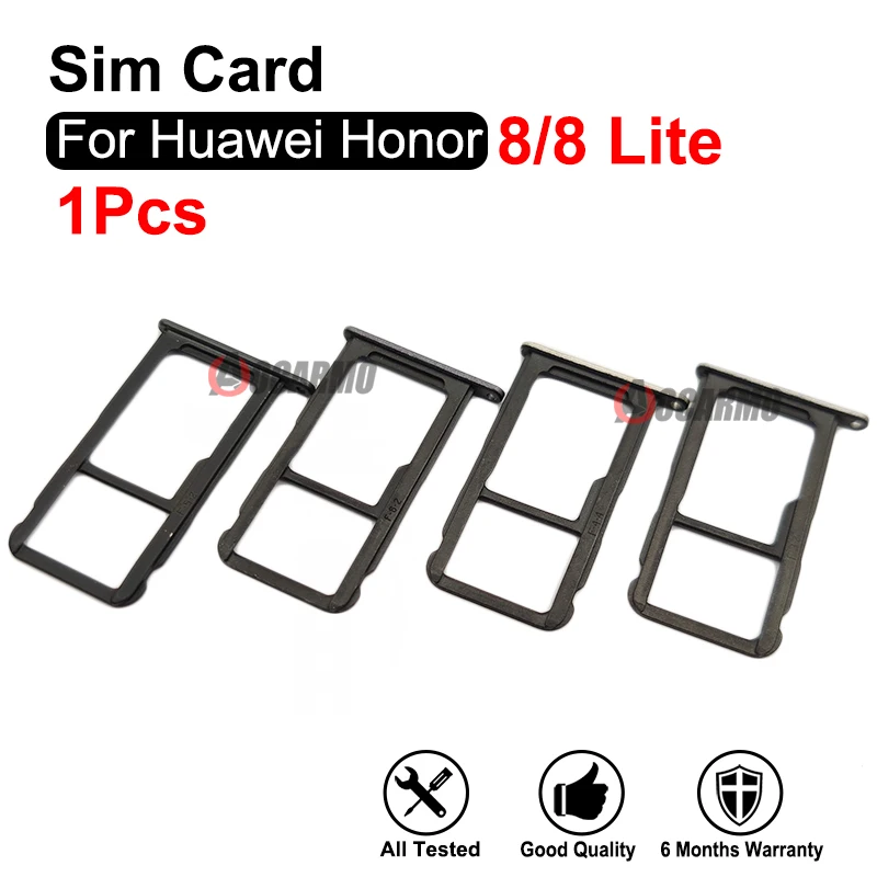 Suku Cadang Pengganti untuk Huawei Honor 8 Lite 8 Lite Perbaikan Slot Soket Tempat SIM Kartu Sim