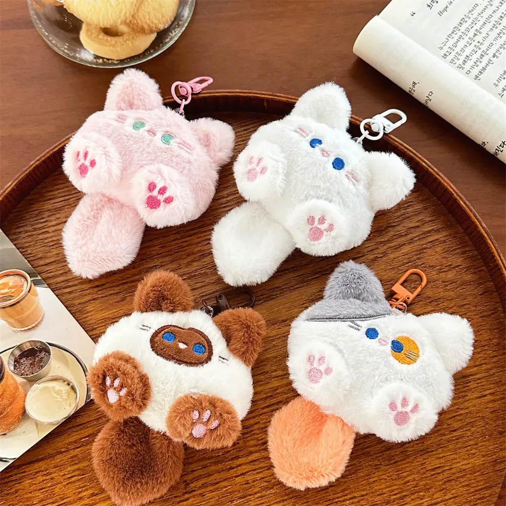 Cute Plush Cat Doll Pendant Girl Backpack Doll Pendant Couple Bag Keychain Decorative Gift