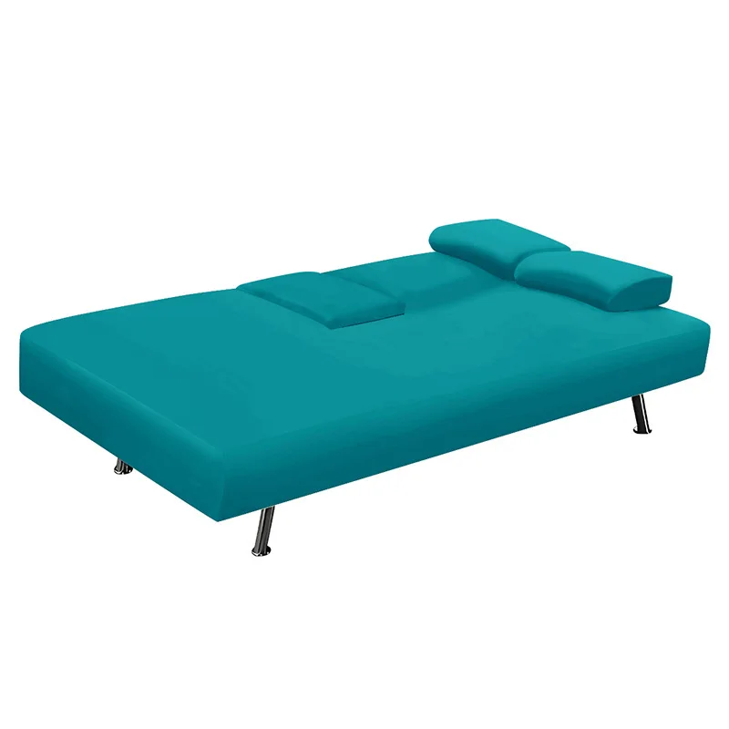 1PC Solid color Convertible Sofa Bed Cover Without Armrest Elastic Sofa Bed Cover Non-slip Couch Cover for Sofas 3 Seater