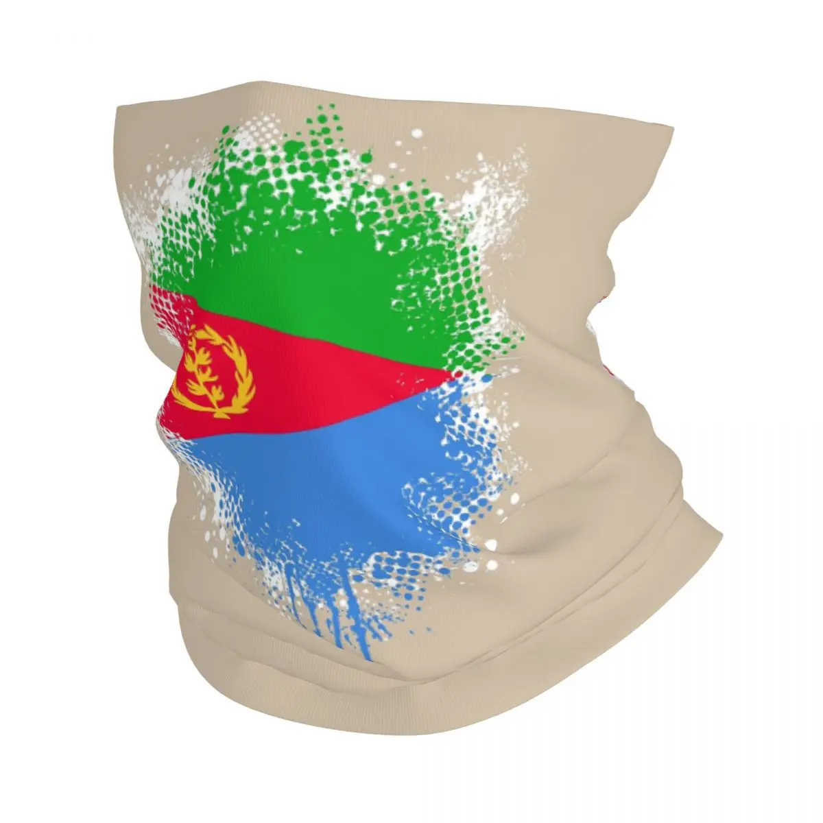 

Flag Of Eritrea Bandana Neck Gaiter Printed Wrap Mask Scarf Warm Cycling Scarf Running For Men Women Adult Washable