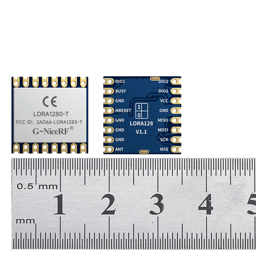 2 pçs/lote LoRa1280-TCXO-FCC/CE-RED módulo RF de longa distância 2.4GHz chip SX1280 TCXO cristal integrado 2.4G módulo LoRa