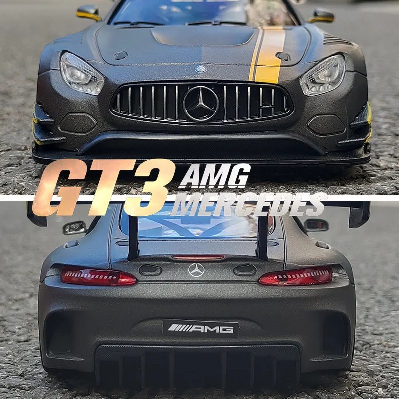Motornax 1:24 Mercedes-Benz AMG GT3 Alloy Car Diecasts & Toy Vehicles Car Model Miniature Scale Model Car Toys For Children