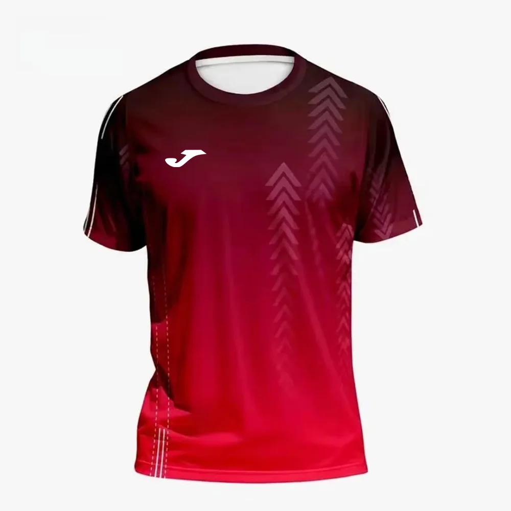 JOMA-tops con estampado 3D degradado para hombre, camisetas transpirables de secado rápido para exteriores, adecuadas para entusiastas del fitness y correr, verano