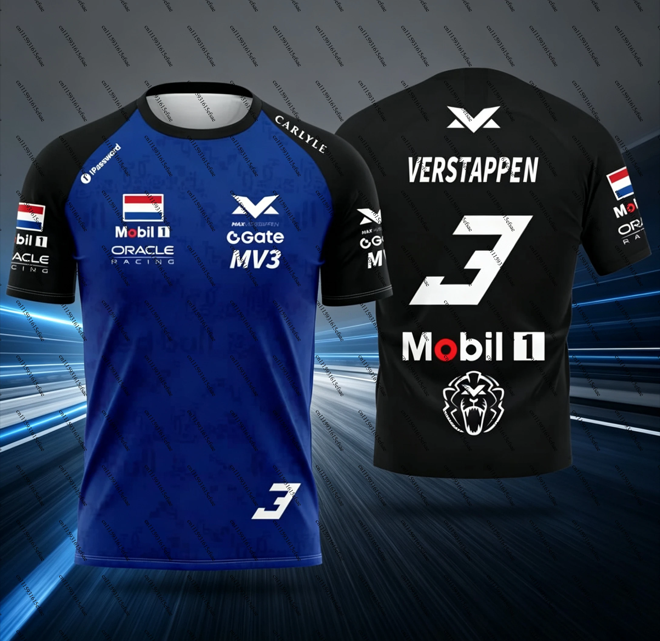 New Max Verstappen No.3 Racing T-Shirt Print Oracle Jersey Quick Dry Unisex Summer Sports Casual Short Sleeve Tops Moto