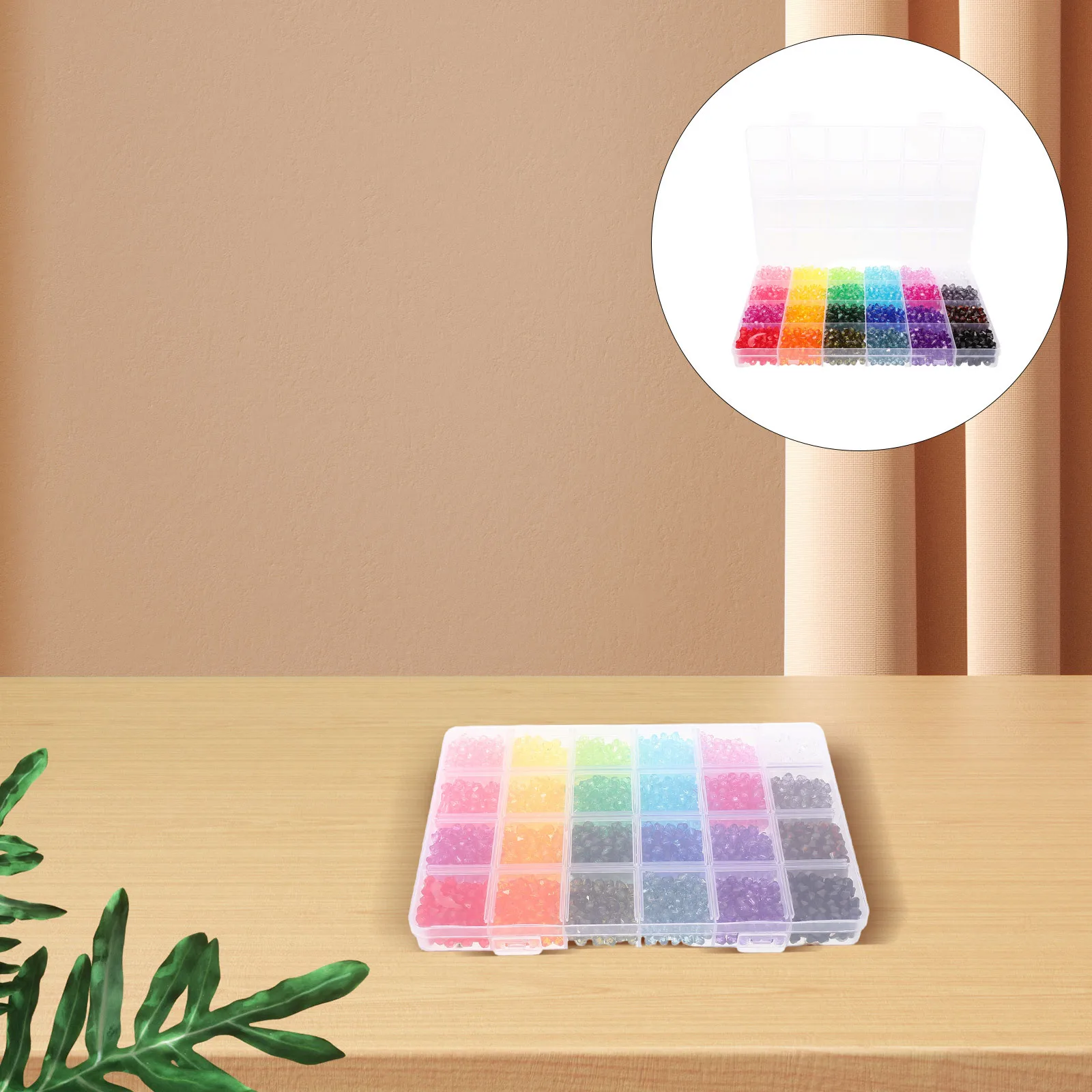 

2160 шт. хрустальные акриловые бусины 6 мм 24 цвета граненые ремесленные ювелирные изделия бусины браслеты ожерелье серьги DIY стеклянные бусины