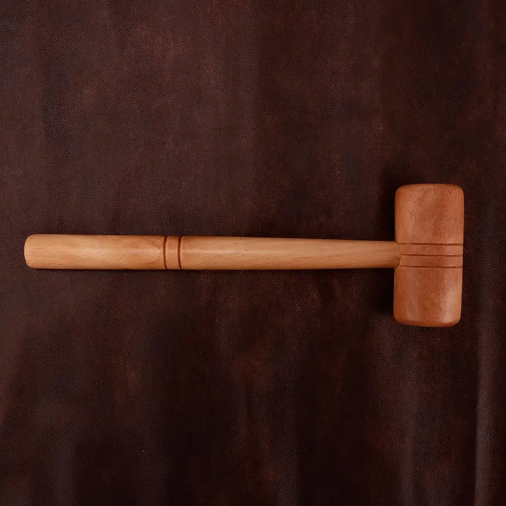 

Молоток молотка 27 см/10,6 дюйма, головка 1,5 дюйма, натуральный деревянный для дизайна ювелирных часов