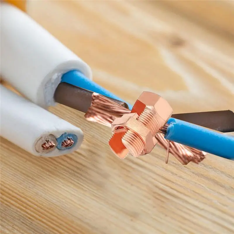 【Clearance Sale】10Pcs Split Bolt Connector, Grounding Split Bolt Connector Split Bolt Connector for Complete Earth on Bare Wires