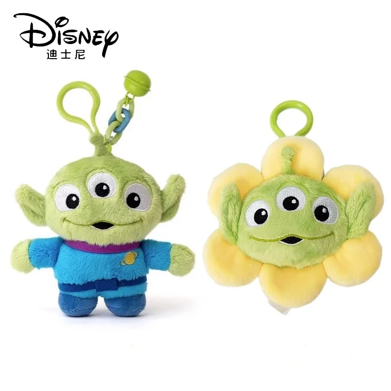 Anime Disney Alien Mr.Q Stuffed Plush Toy Backpack Pendant Cartoon Cute Keychain Doll keyring Children's Toy Birthday Party Gift