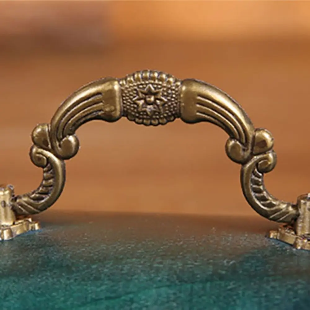 

Suitcase Wooden Antique Storage Box Portable High-capacity Vintage Jewelry Organizer Multifunction Retro Treasure Decorative Box