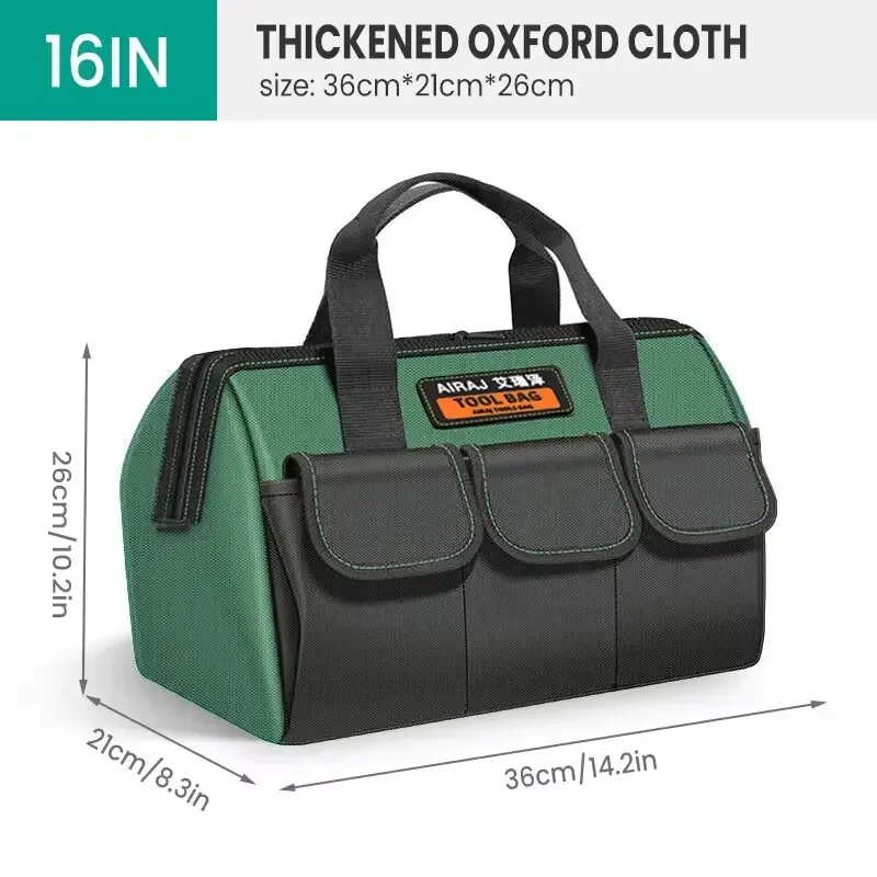 2024 New 13/16 Inch Large Capacity Tool Storage Bag with Wear-Resistant Multiple Pockets for Portable Tool Storage