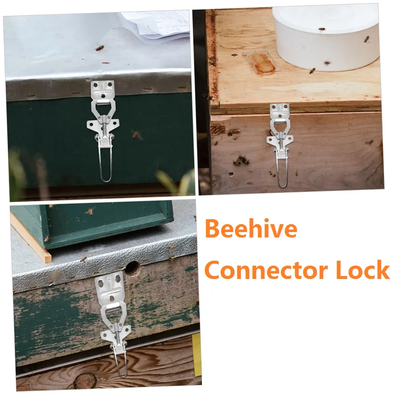 Beehive Connector Lock 4PCS Beehive Lock Fastener Bee Box Locked Buckle Hive Bottom Rope Transfer Connector Beehive Accessories