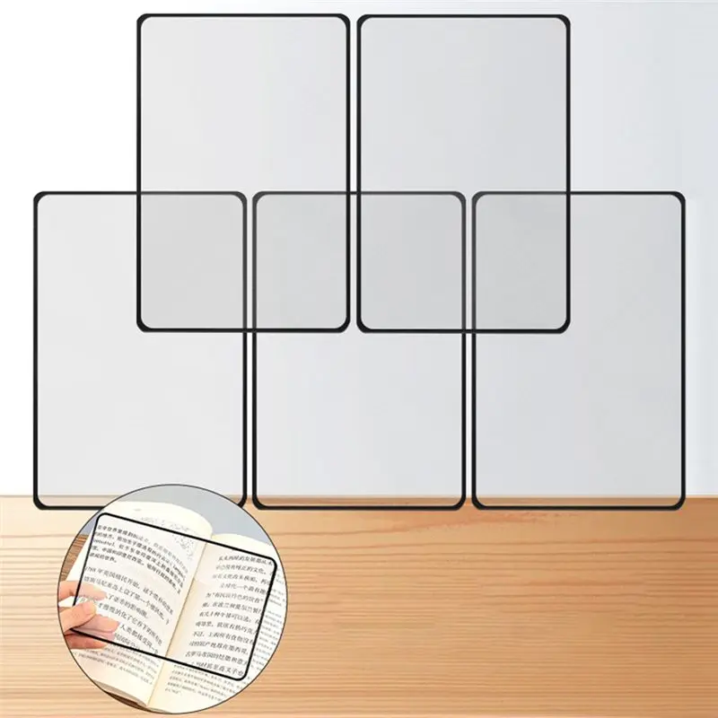 A21I-Page Magnification Ultra-Thin Loupe Card Magnifying Glass For Reading Small Prints Books