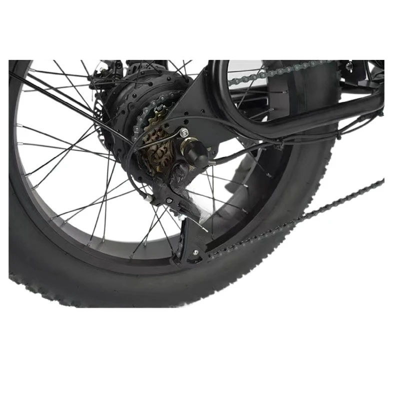 Electric lithium battery adult seven-speed variable speed shock absorption double disc brake 20 inch mountain power