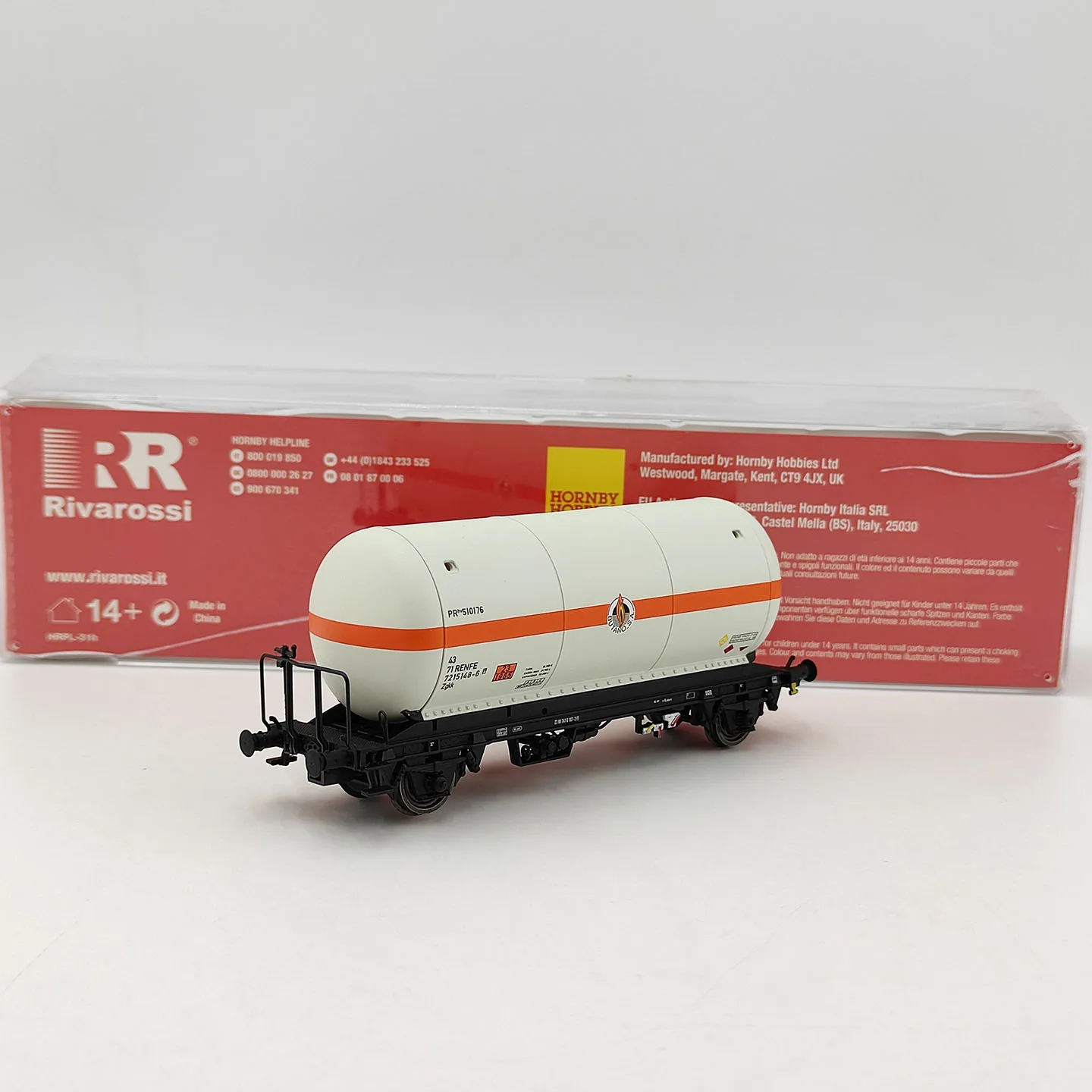 Diecast HO 1:87 Scale Rivarossi Oil Tanker Alloy Car Model