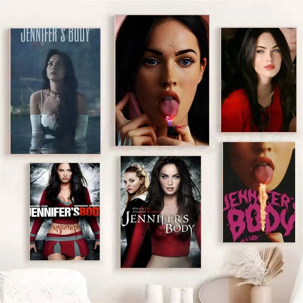 Classic Movie Seax Girl J-Jennifers Body Posters Fancy Wall Sticker for Living Room Bar Decoration Wall Decor