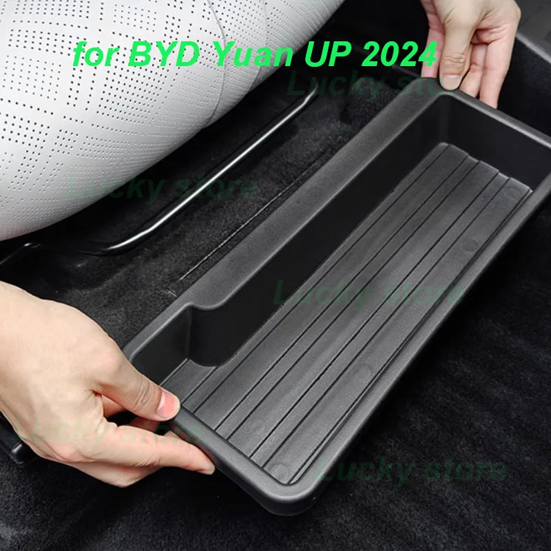 

Car Front Row Under Seat Storage Box for BYD Yuan UP 2024 Under Main Copilot Expansion Storage Box Interior Accessories