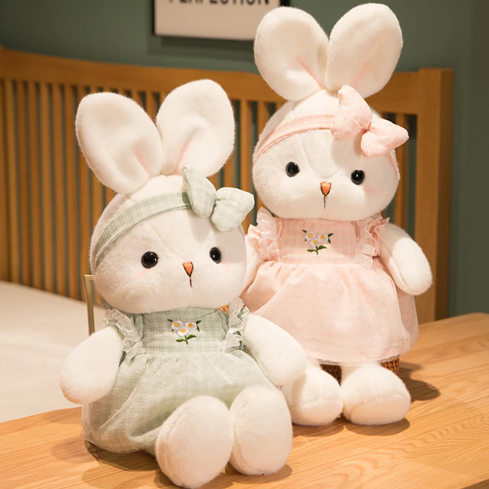 Toddler Girls Plush Bunny Stuffed Animals Rabbit Ornaments Pp Cotton Dolls