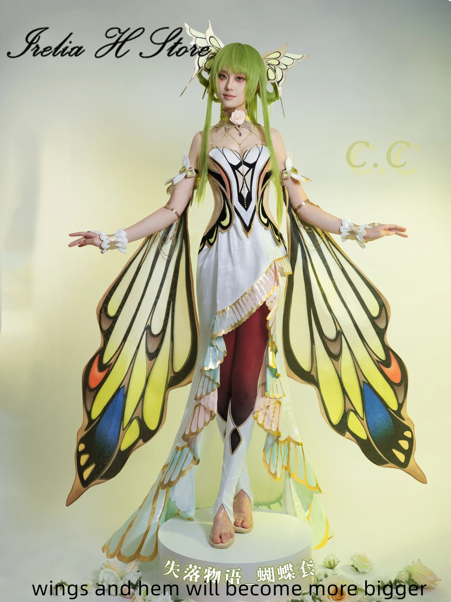 Irelia H CC من CG C C أزياء تنكرية للنساء مجموعة فراشة أنيمي cc فستان كيمونو نسائي