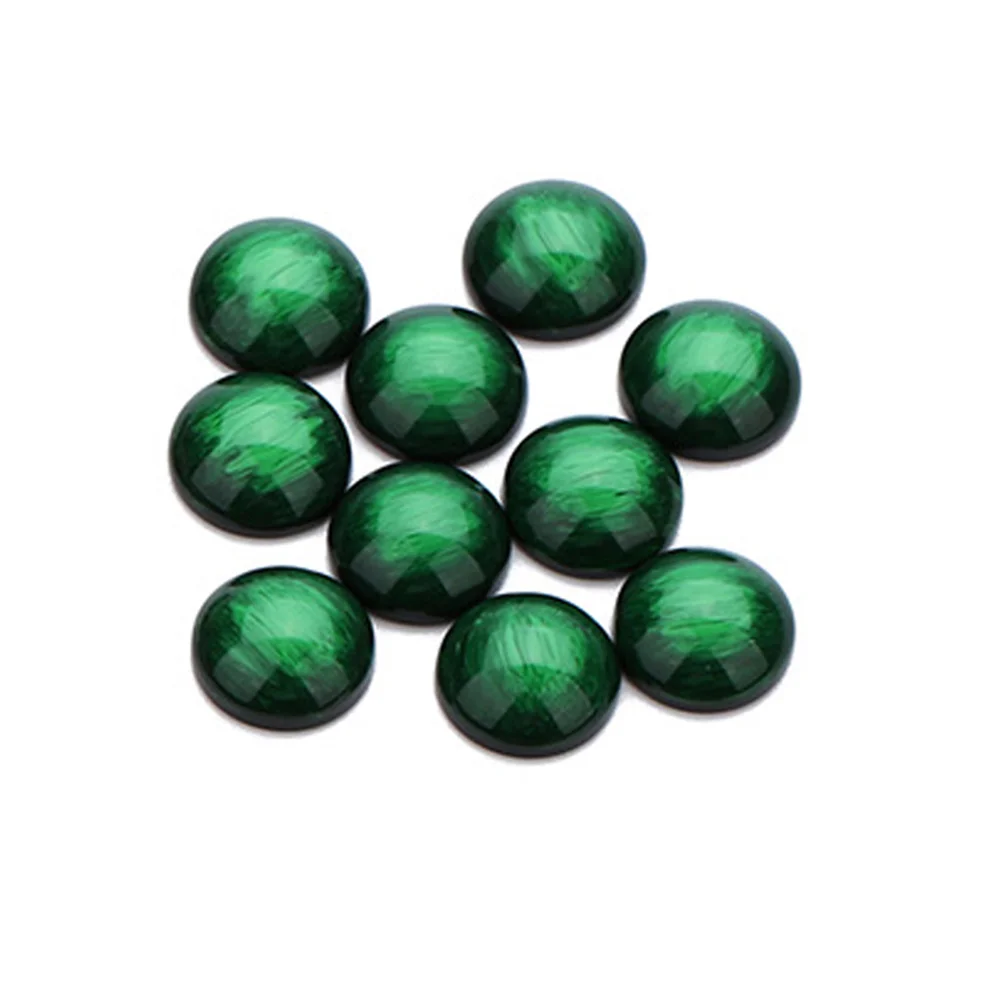 

30Pcs Resin Semicircle Patch Durable Flat Back for DIY Jewelry Earrings Crafts Making Accessories Clock Picture Vase