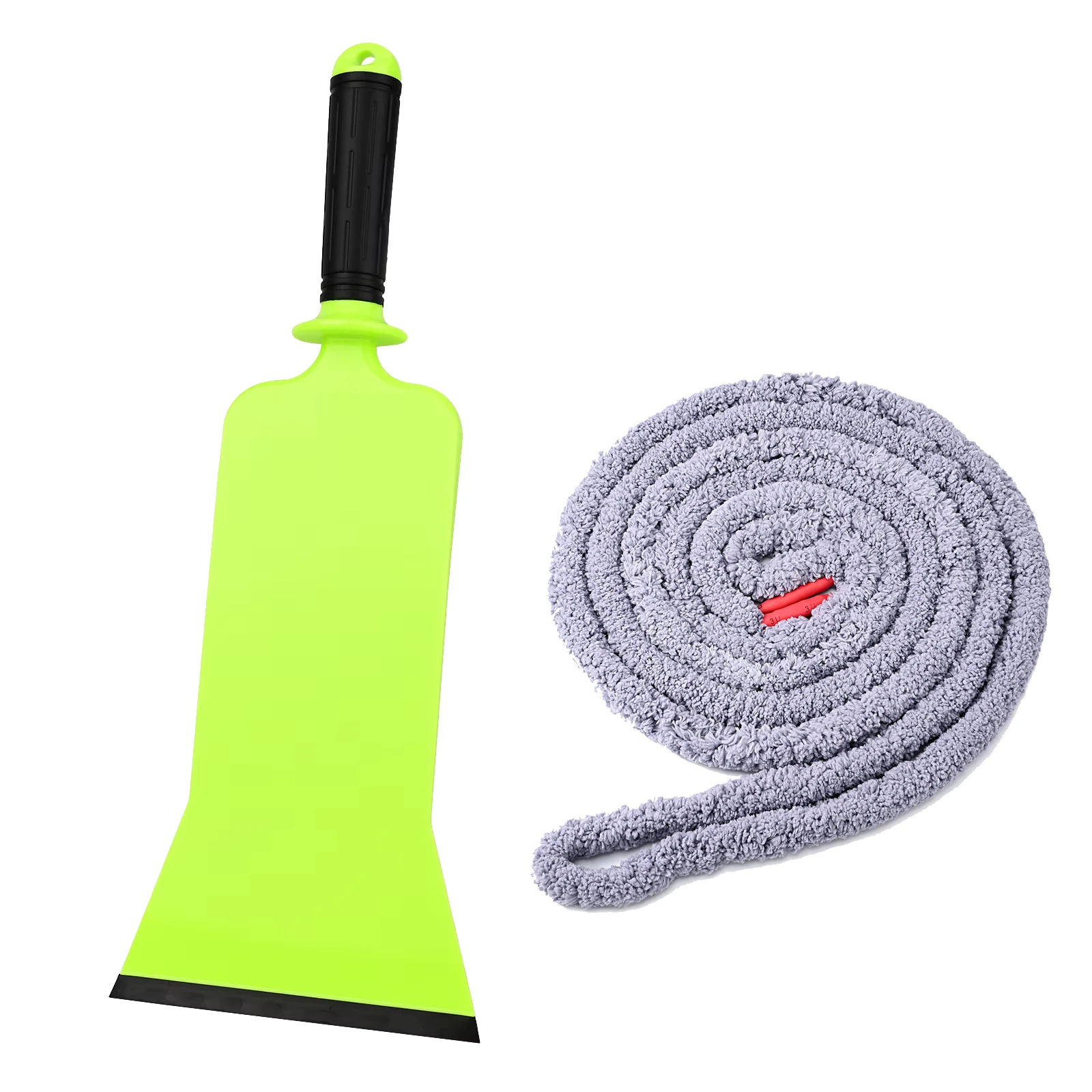 

EHDIS Long Handle Cleaning Squeegee Front Rear Window Tinting Scraper Bulldozer Absorbent Water Rope For Window Tint Squeegee