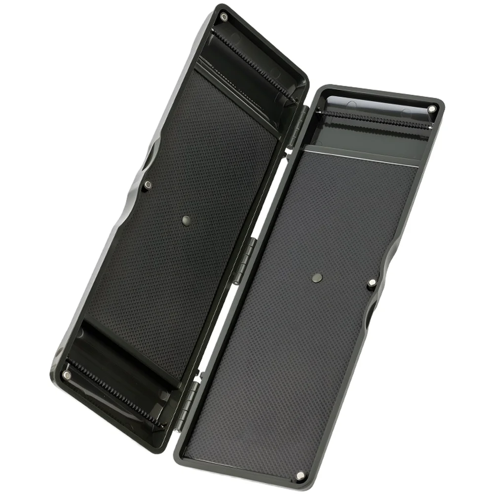 For Fishing Trips Black Fishing Line Box Large Capacity Fishing Box Fishing Tackle Box Dual-sided Compartments Magnetic Latches