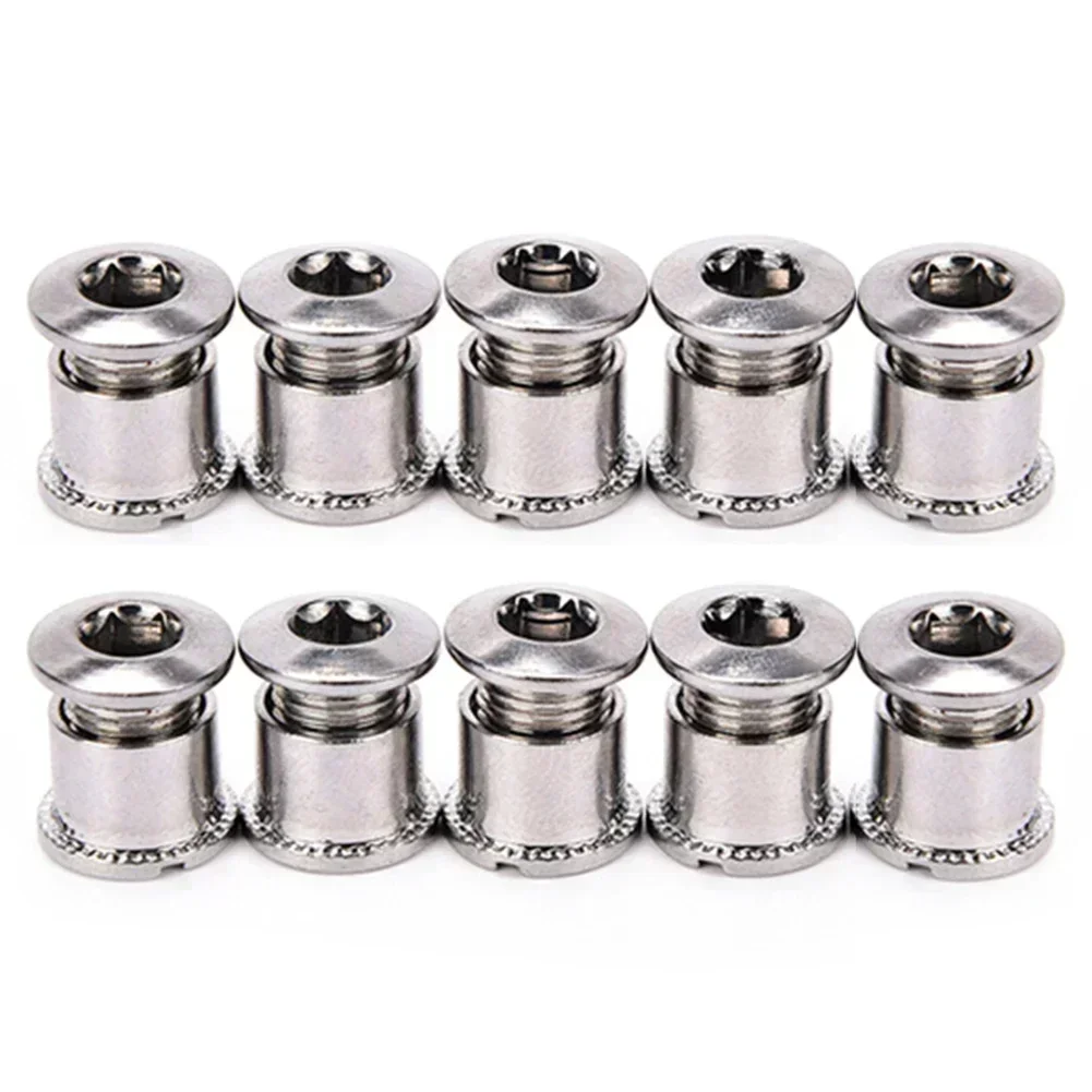 Cycling Tool Chainring Screws Stainless Steel Longer Service Silver Single/Double/Triple Bolts High Quality Practical