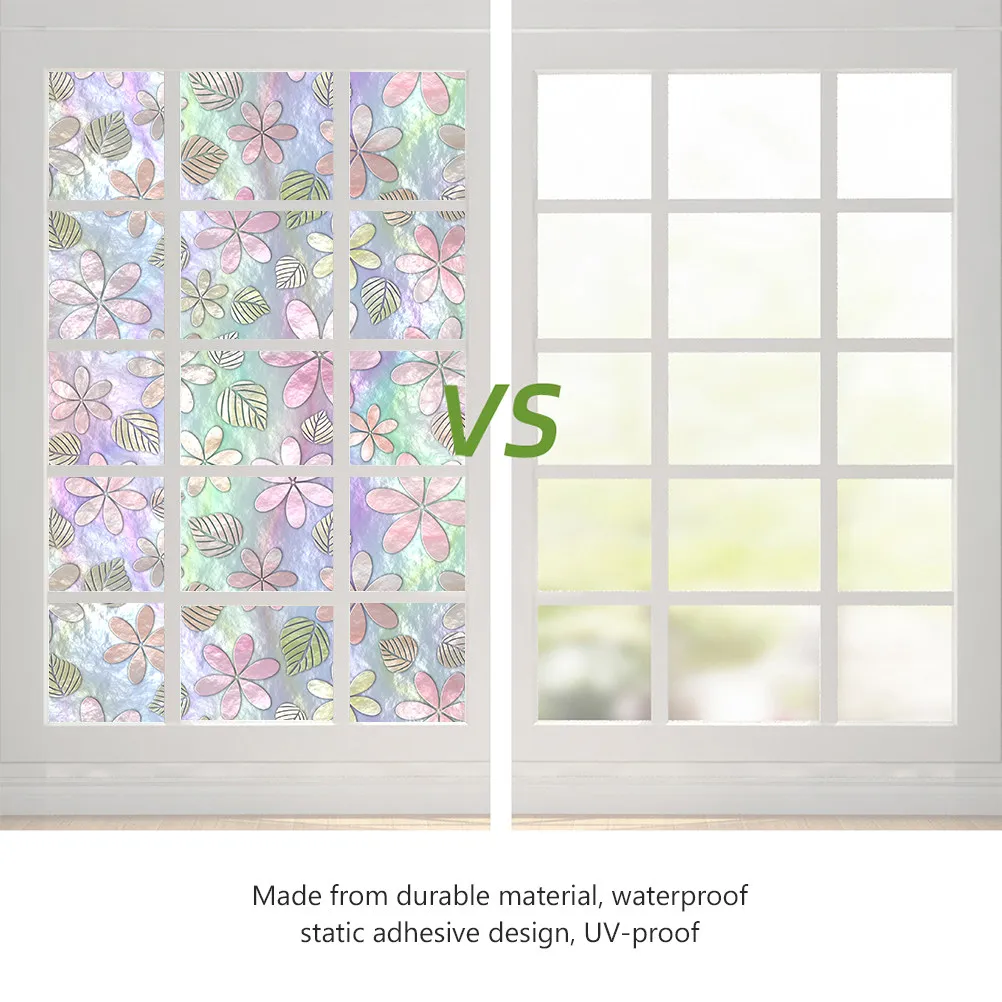 Static Sticker for Window Door Stickers Frosted Film Decal Bathroom Decorative Glass Household Home view 3