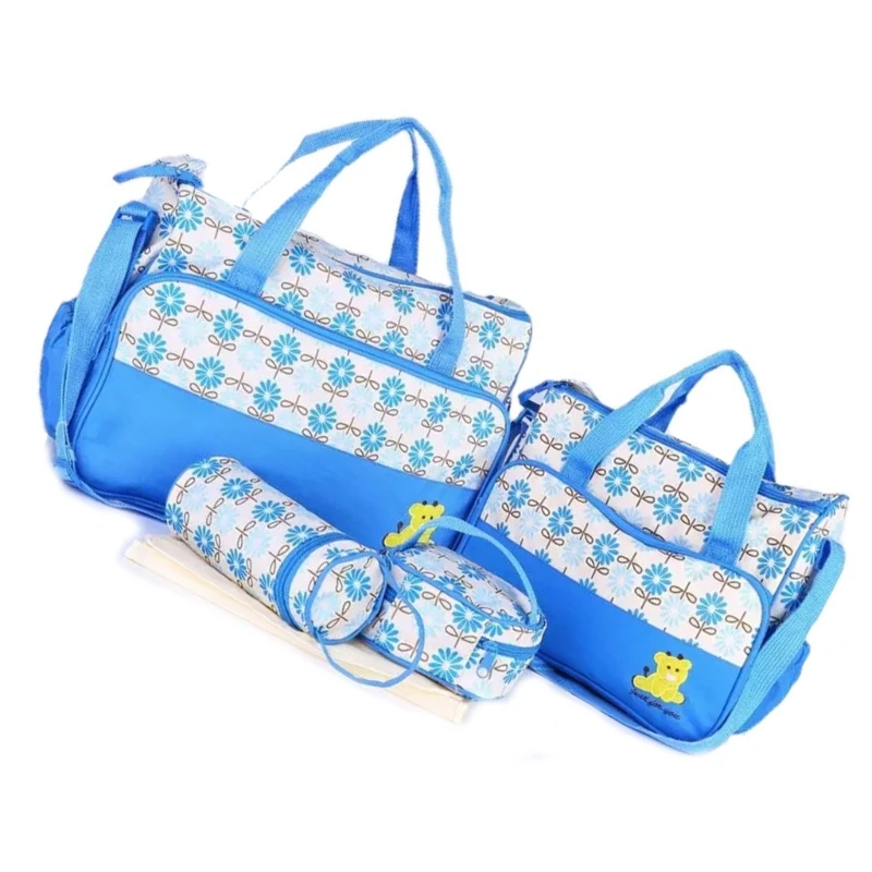 Fashionable Diaper Bag Set Including Portable Handbag Meal Bag & Bottle Case