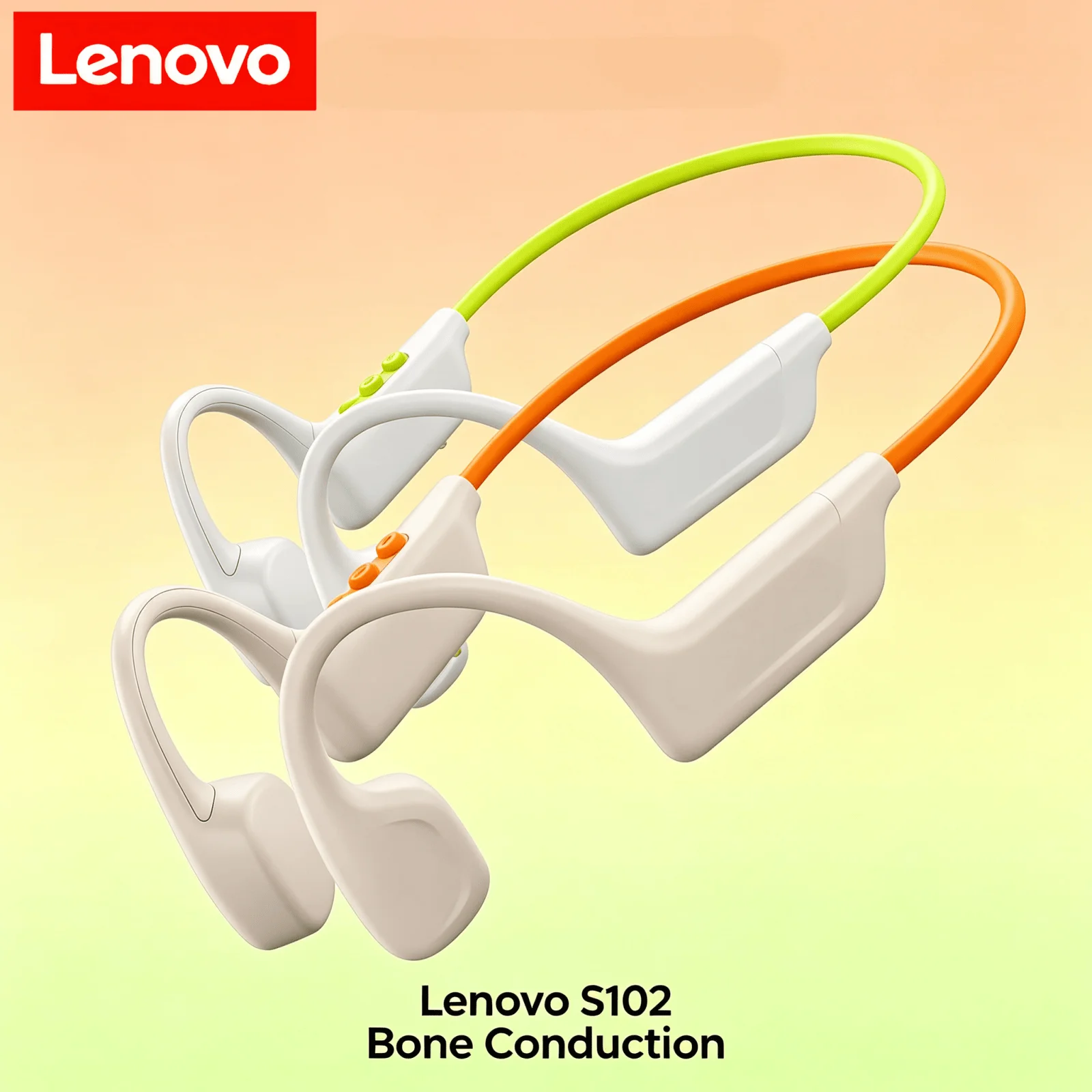 Bone Conduction Running Headphones - Lenovo S102 Earphones Bone Conduction Bluetooth