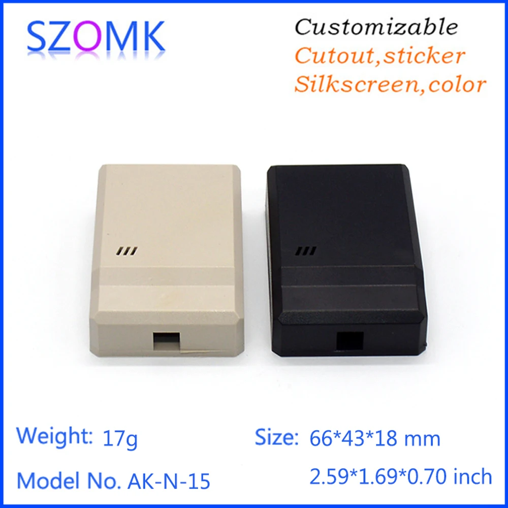 Electronics project box enclosure plastic case szomk housing shell (4 pieces) 66*43*18mm hot sales plastic instrument enclosure