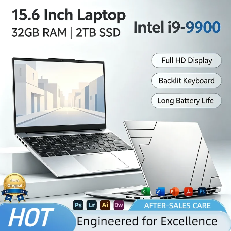 Intel Core i9-9900 Laptop 8C 16T 5.0GHz UHD 630 16GB RAM 2TB SSD High Performance Gaming Notebook Mobile Workstation Plus