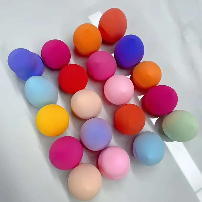 20 sztuk wielokolorowych gąbek do makijażu - hydrofilowe mokre/suchie blendery do kremu BB i podkładu w płynie |   Zestaw kosmetyków podróżnych