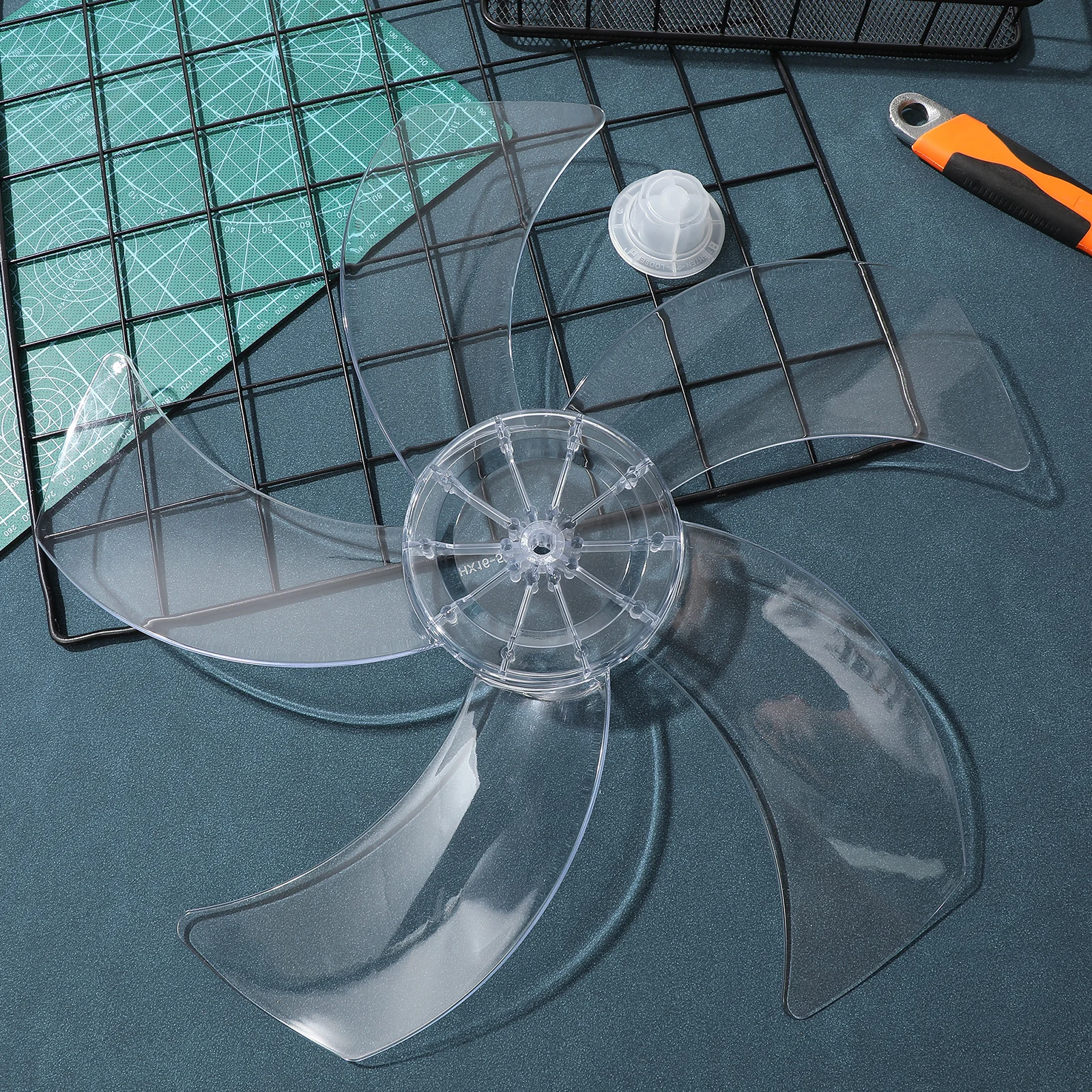 

Electric Fan Blades 16 Inch Transparent AS Material Quiet Cooling Bedroom Accessories Easy Install Clean Fan Supply